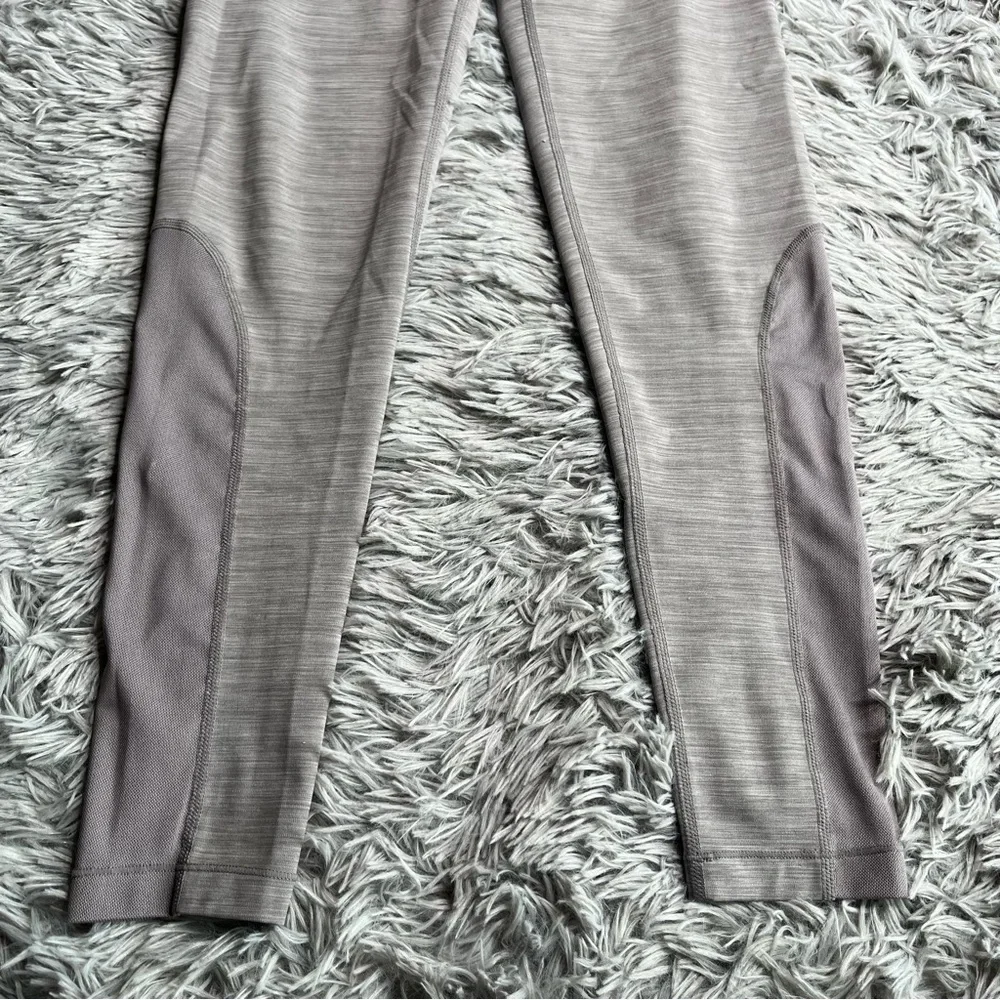 Nike Pro Leggings Womens Small Grey Black Checkmark Athletic Workout Dri Fit
